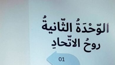 حل درس الاتحاد في فكر زايد للصف الخامس الفصل الأول