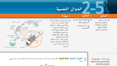 حل درس الدوال النسبية للصف الثاني عشر الفصل الأول