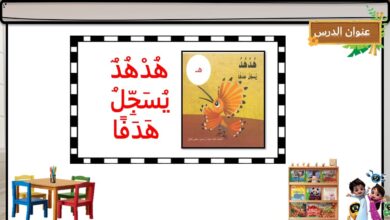 حل درس هدهد يسجل هدفًا للصف الاول الفصل الثاني