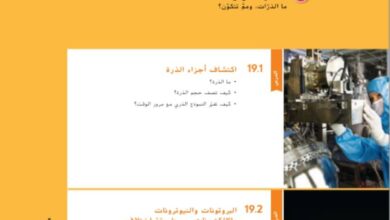 حل وحدة فهم الذرة الصف السابع علوم