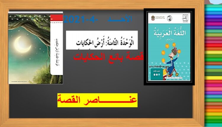 حل درس بائع الحكايات للصف الثالث