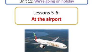 حل درس At The Airport انجليزي للصف السابع الفصل الثالث