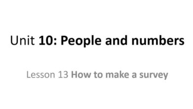 حل درس How to make a survey انجليزي للصف السابع الفصل الثالث