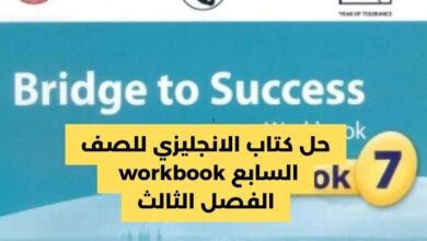 حل كتاب الانجليزي للصف السابع workbook الفصل الثالث