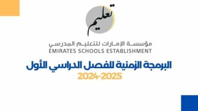 البرمجة الزمنية للفصل الدراسي الأول 2024 2025 (1)