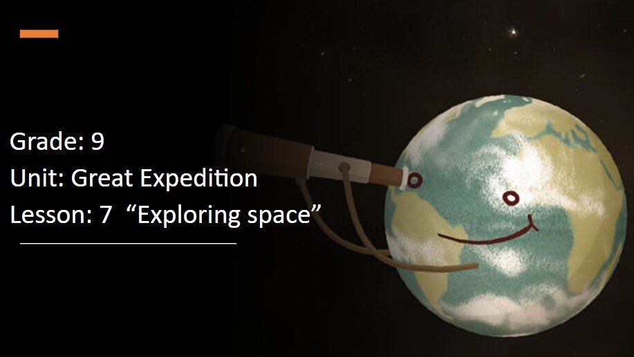 حل درس Exploring Space انجليزي صف ثامن