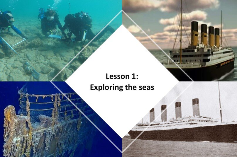 حل درس Exploring The Seas انجليزي صف ثامن