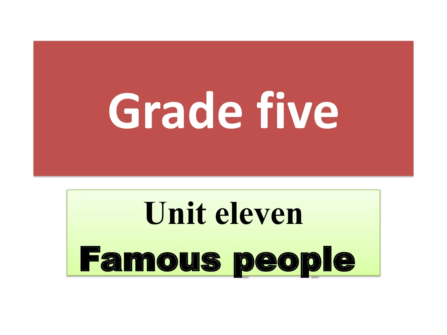 حل درس Famous people انجليزية الصف الخامس