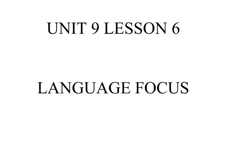 حل درس Language Focus انجليزي صف ثامن