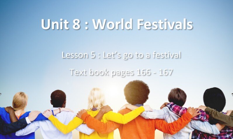 حل درس Let’s Go To A Festival انجليزي صف ثامن