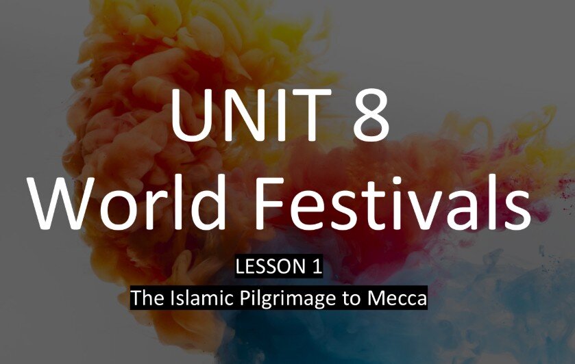 حل درس The Islamic Pilgrimage To Mecca انجليزي صف ثامن
