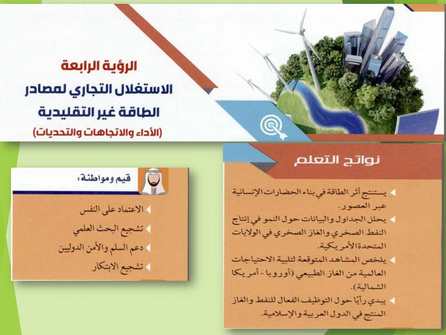 حل درس الاستغلال التجاري لمصادر الطاقة غير التقليدية الأداء والاتجاهات والتحديات