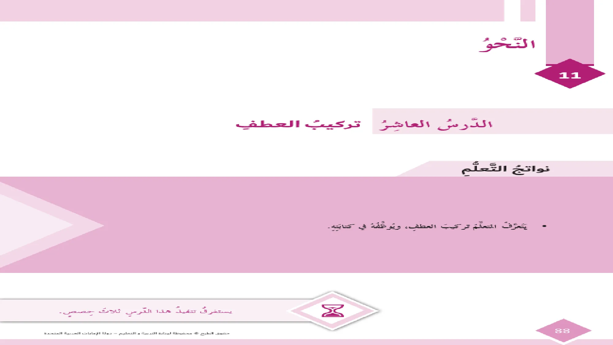 حل درس تركيب العطف لغة عربية الصف السادس الفصل الثاني