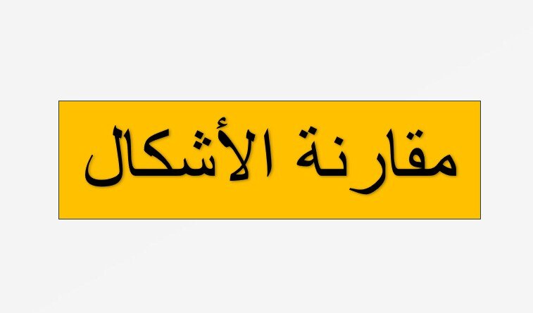 حل درس مقارنة الأشكال للصف الاول الفصل الثالث