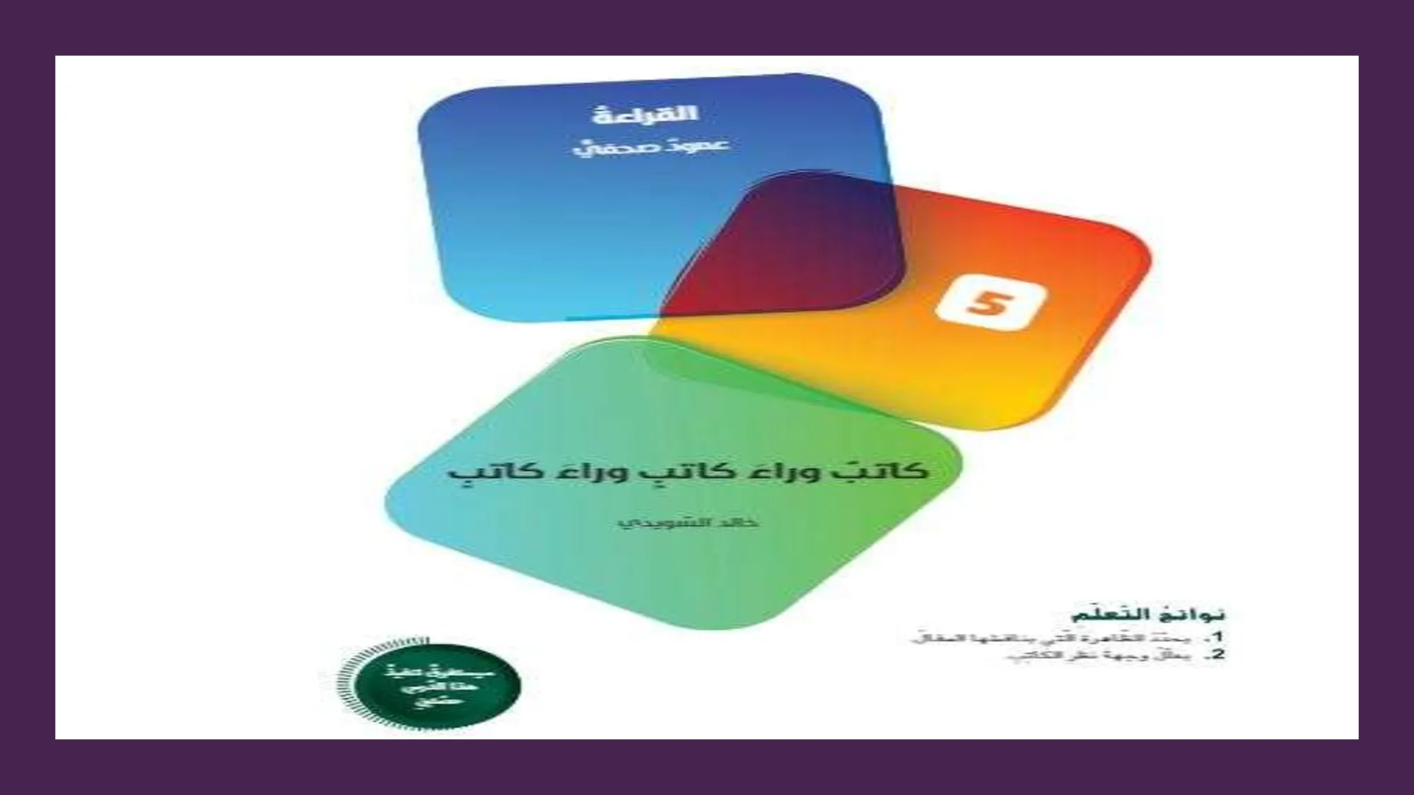 حل درس كاتب وراء كاتب الصف العاشر الفصل الثالث